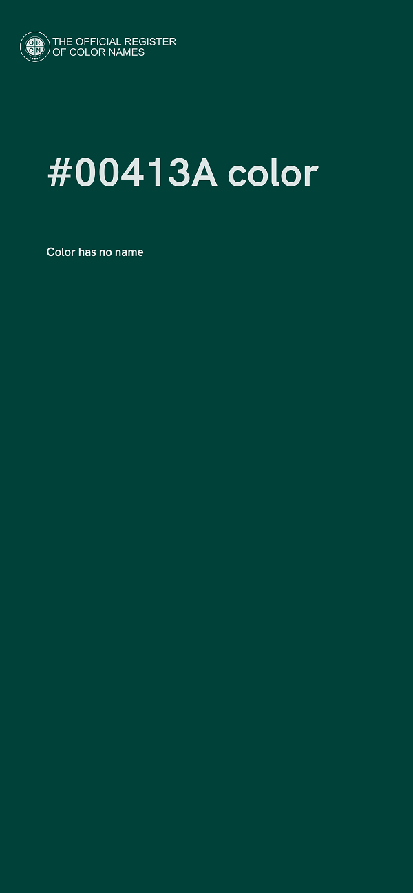 #00413A color image