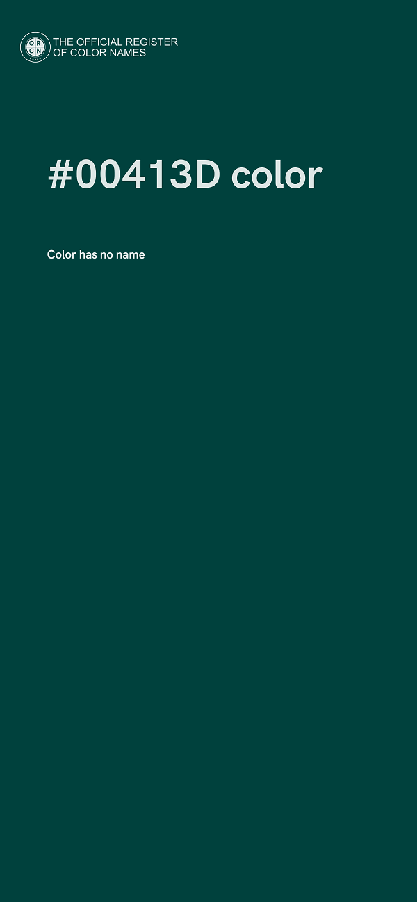 #00413D color image