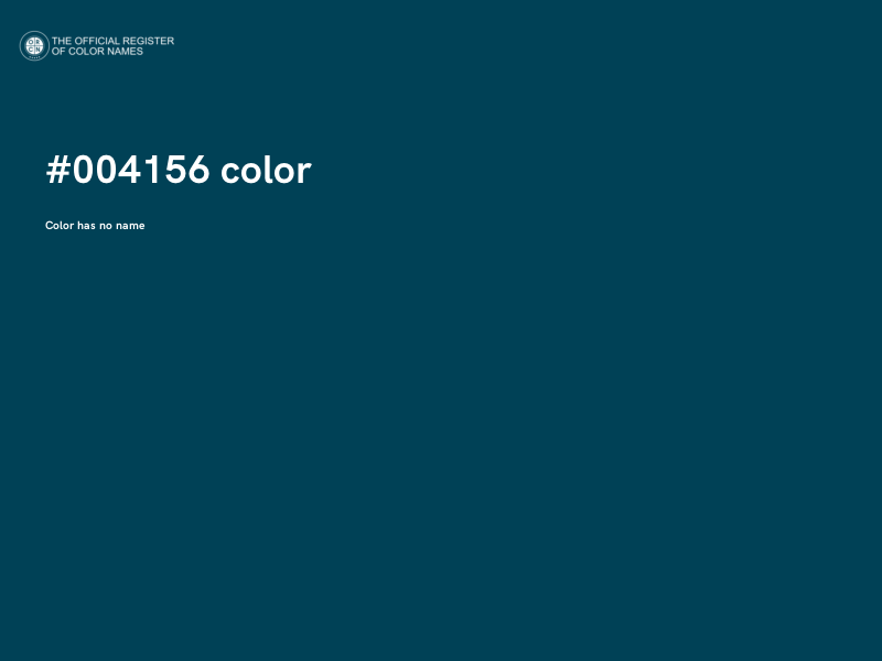 #004156 color image
