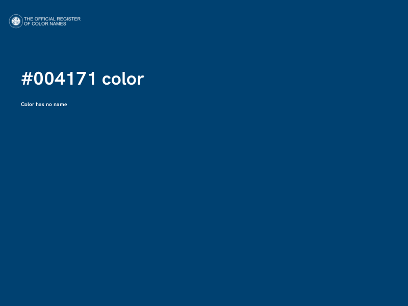 #004171 color image