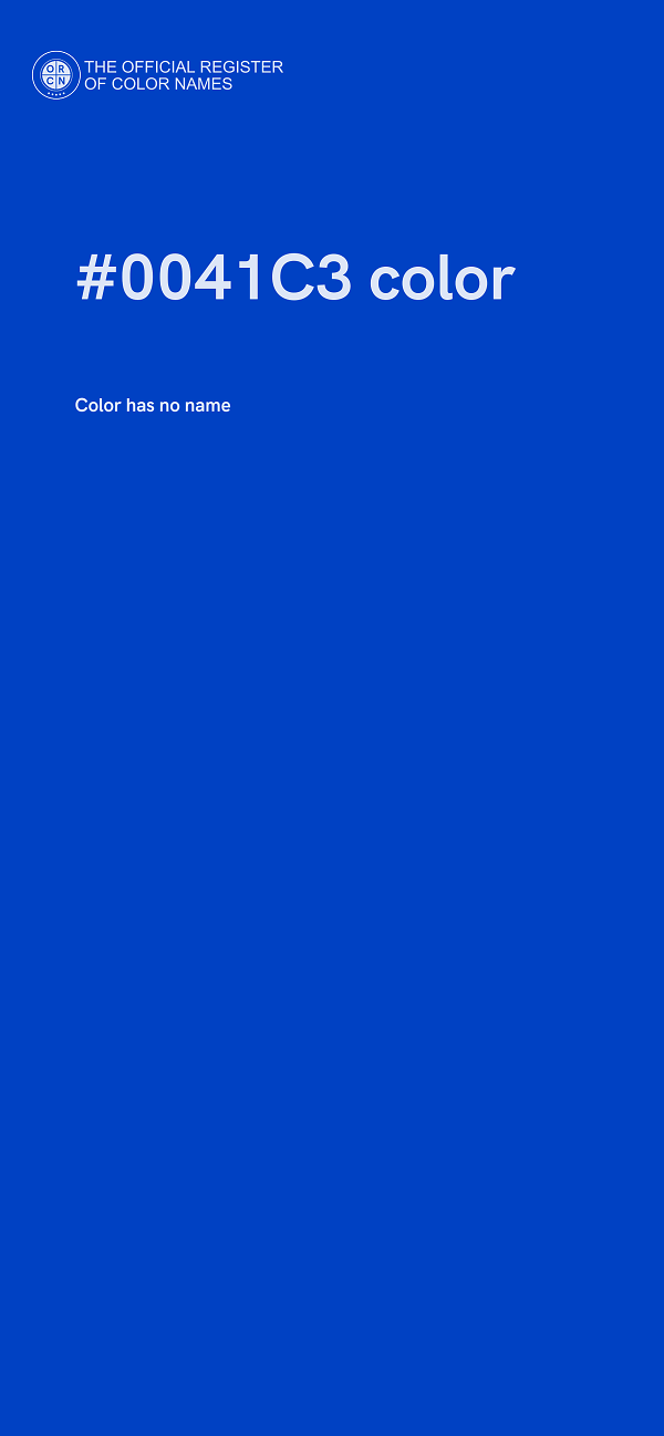 #0041C3 color image