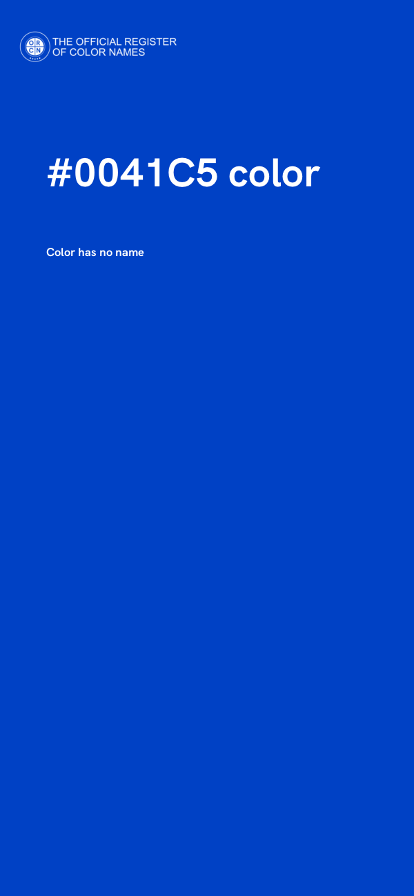 #0041C5 color image