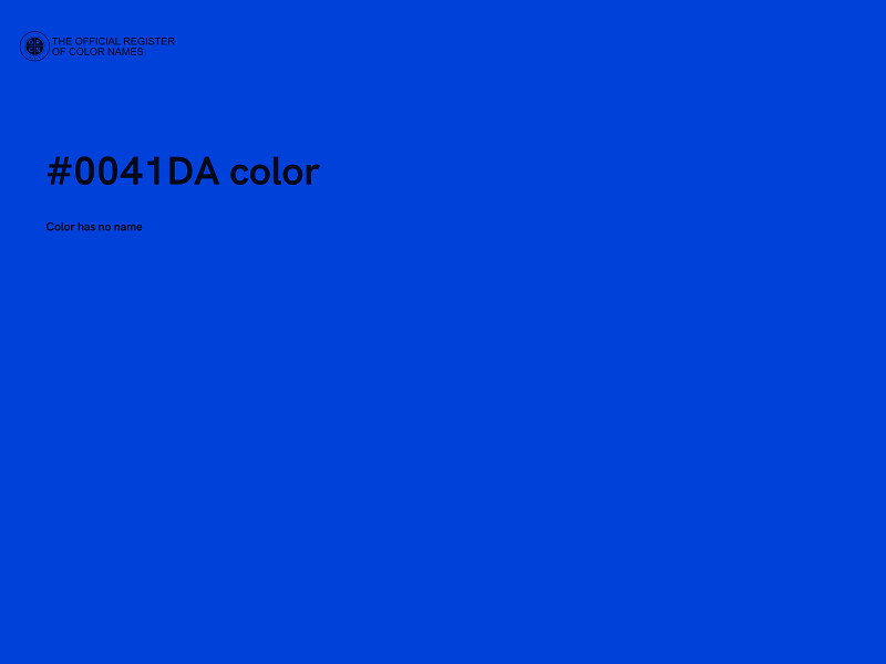 #0041DA color image