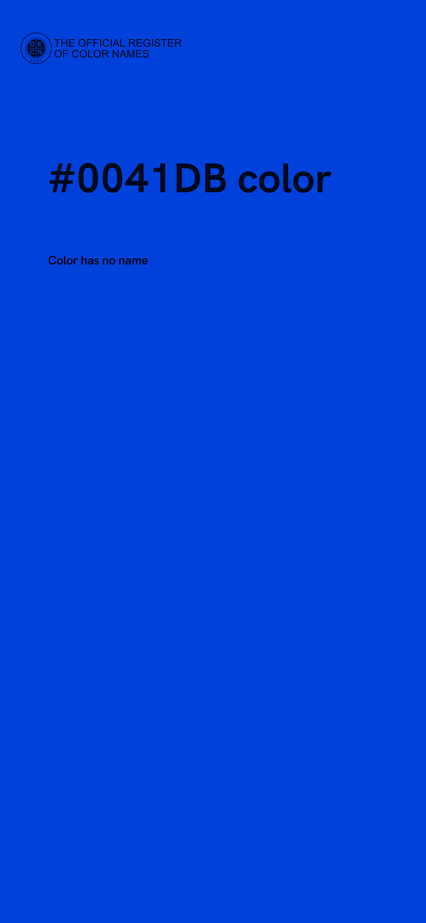 #0041DB color image