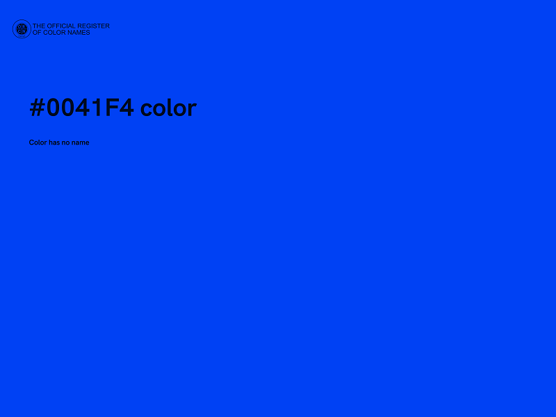 #0041F4 color image