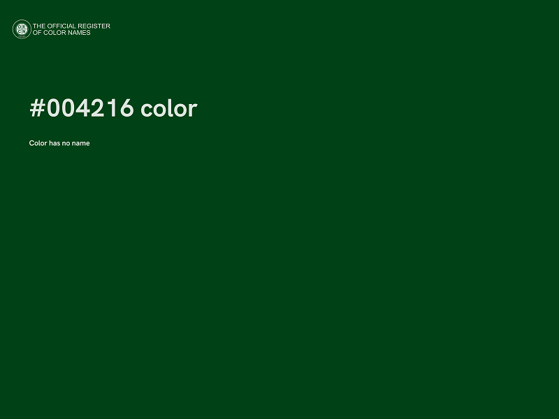 #004216 color image