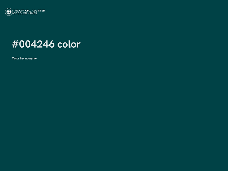#004246 color image
