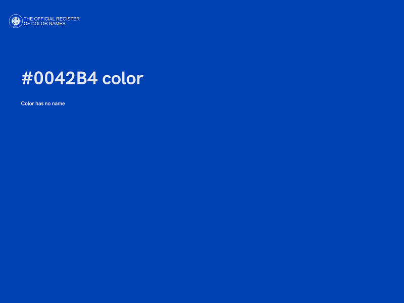 #0042B4 color image
