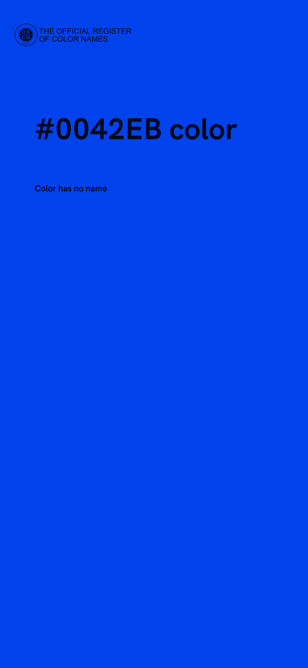 #0042EB color image