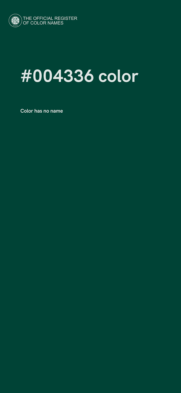 #004336 color image