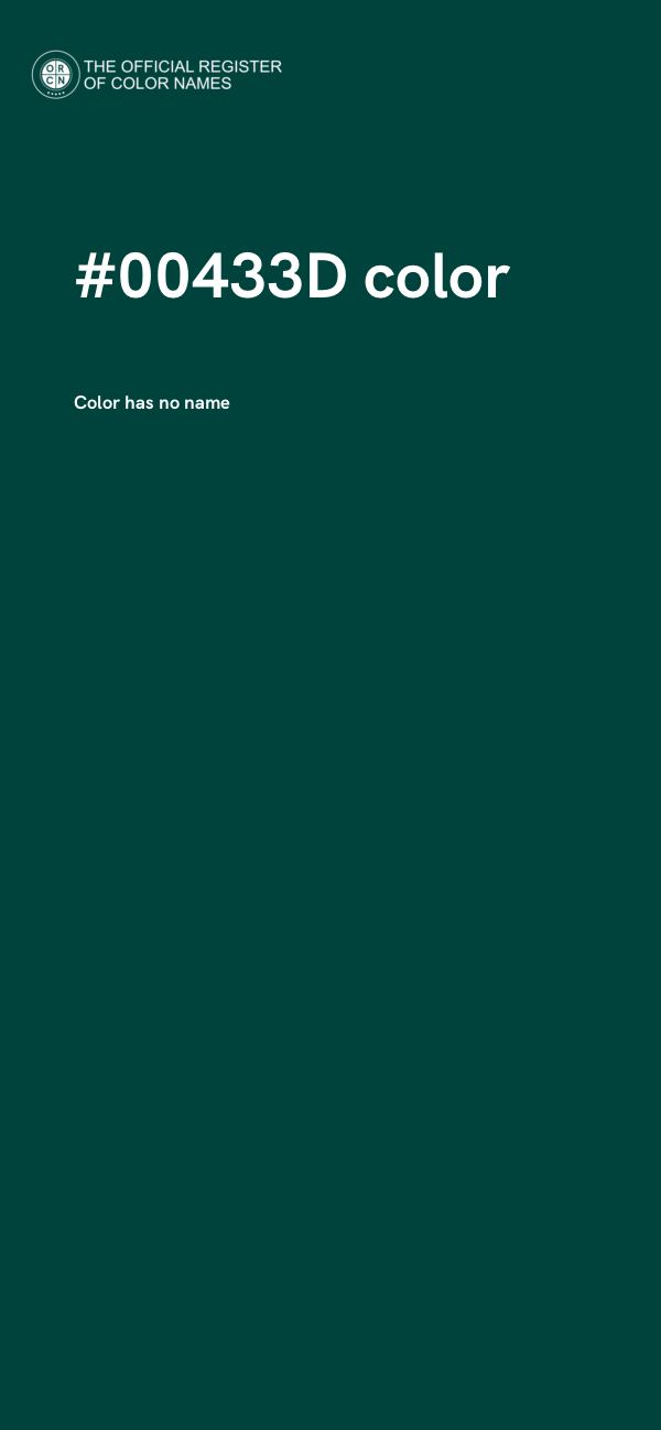 #00433D color image