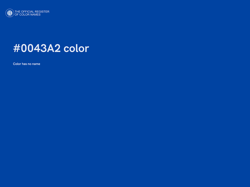 #0043A2 color image