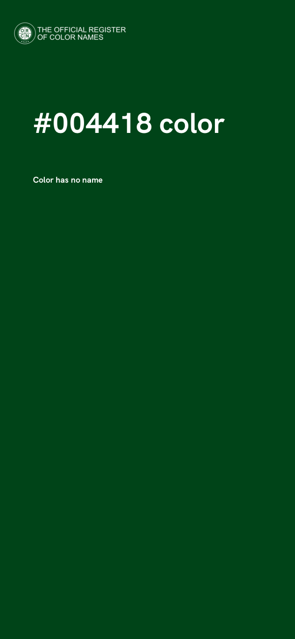 #004418 color image