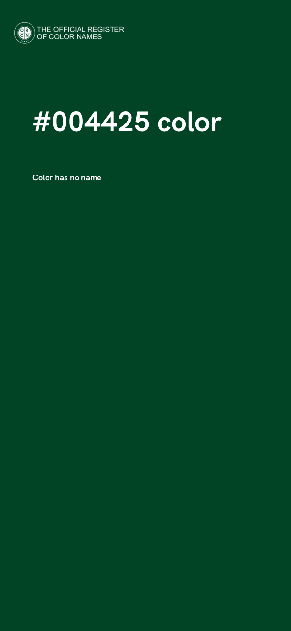 #004425 color image