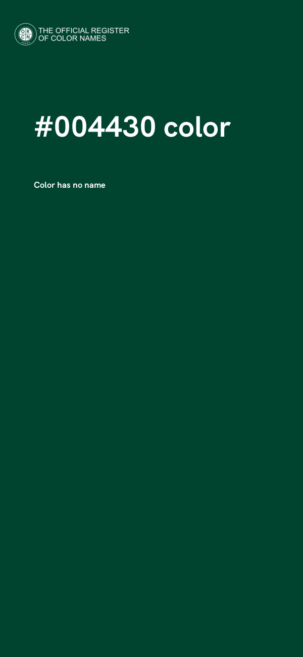 #004430 color image