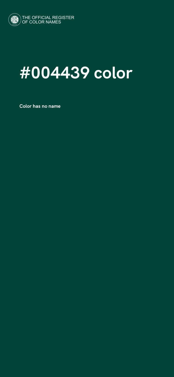 #004439 color image