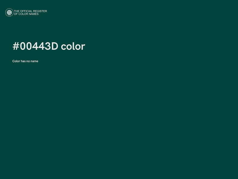 #00443D color image