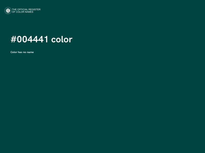 #004441 color image