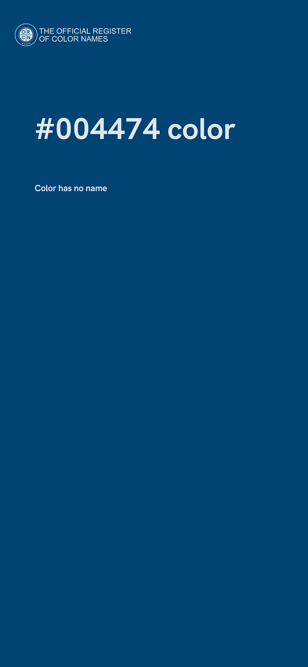 #004474 color image