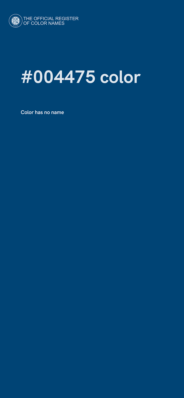 #004475 color image