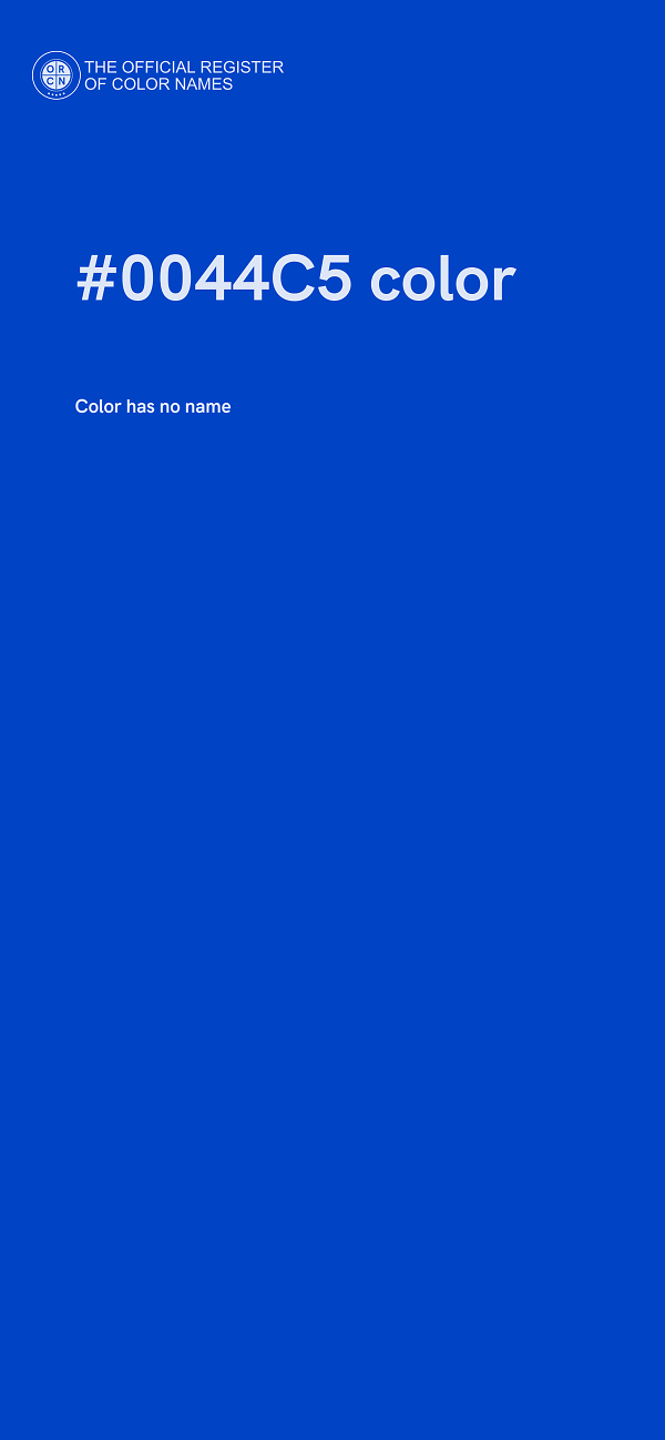 #0044C5 color image