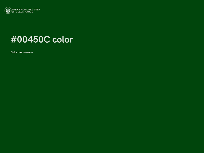 #00450C color image