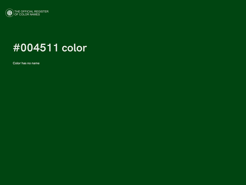 #004511 color image