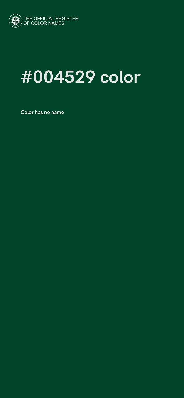 #004529 color image