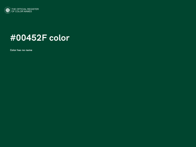 #00452F color image