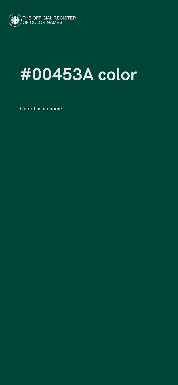 #00453A color image