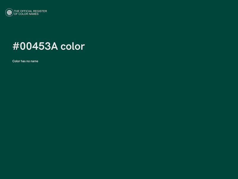 #00453A color image