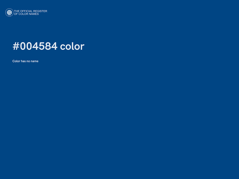 #004584 color image