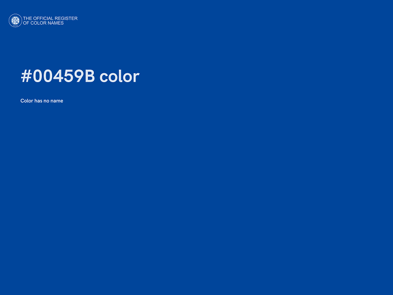 #00459B color image