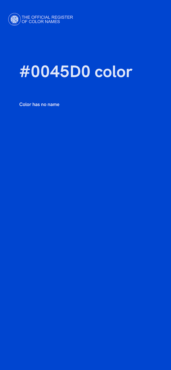 #0045D0 color image