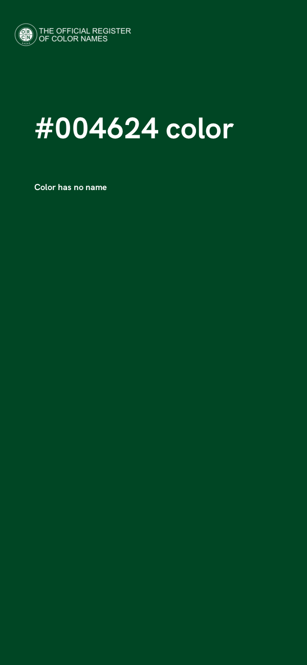 #004624 color image