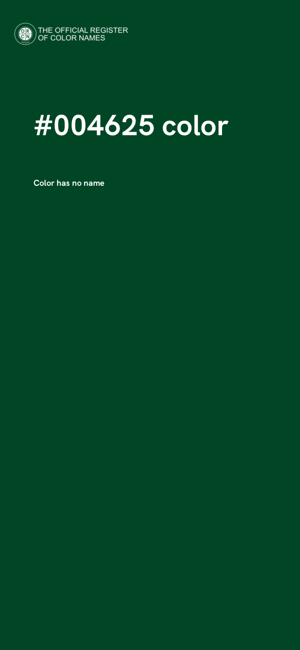 #004625 color image