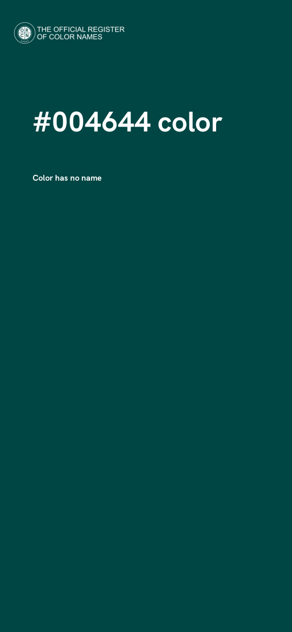 #004644 color image