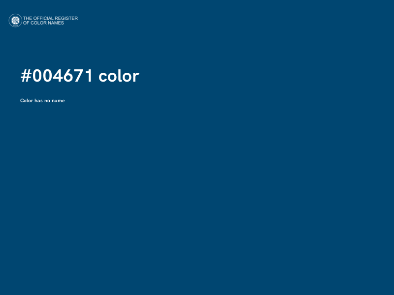#004671 color image