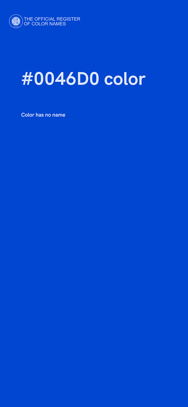 #0046D0 color image