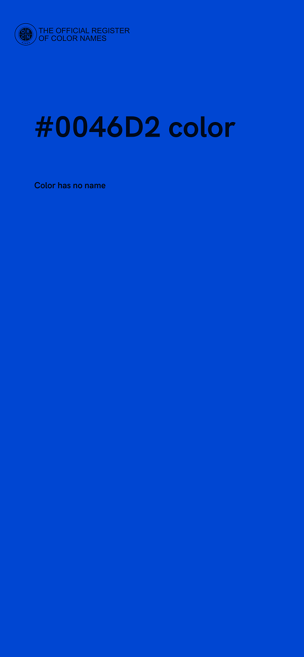 #0046D2 color image