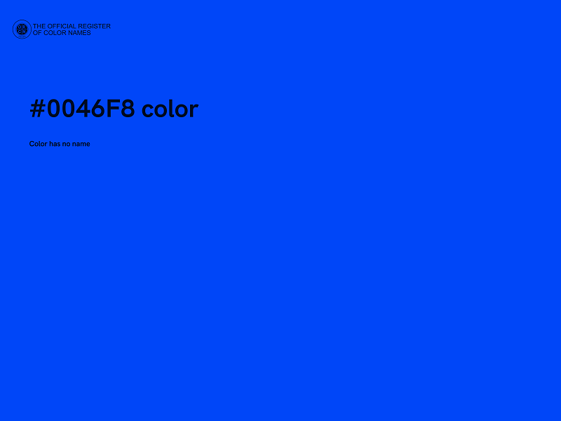 #0046F8 color image