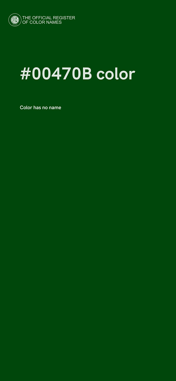 #00470B color image