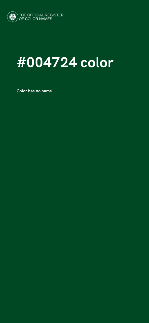 #004724 color image
