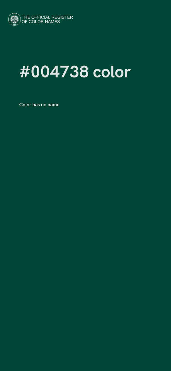 #004738 color image