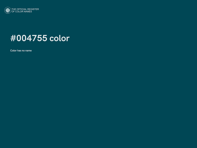 #004755 color image