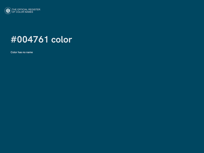 #004761 color image