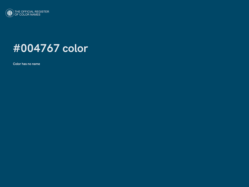 #004767 color image