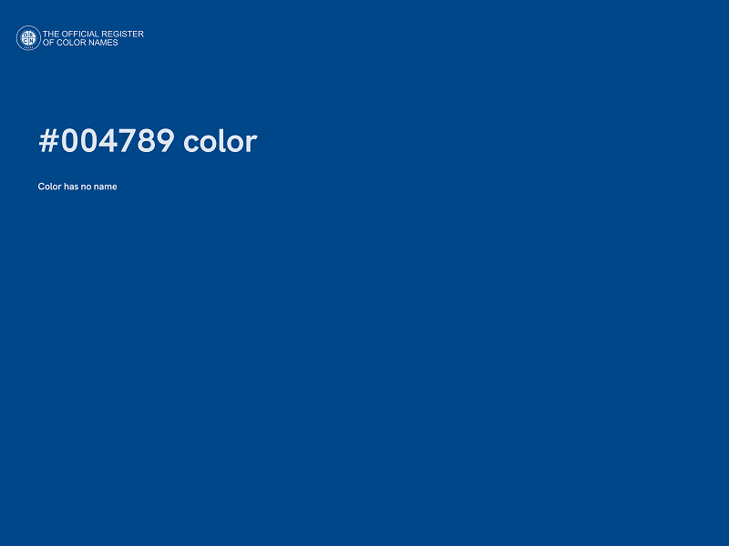 #004789 color image