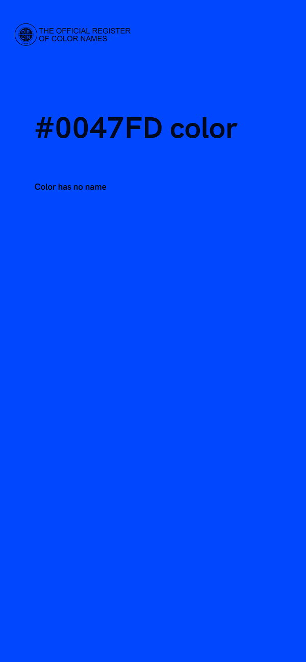 #0047FD color image