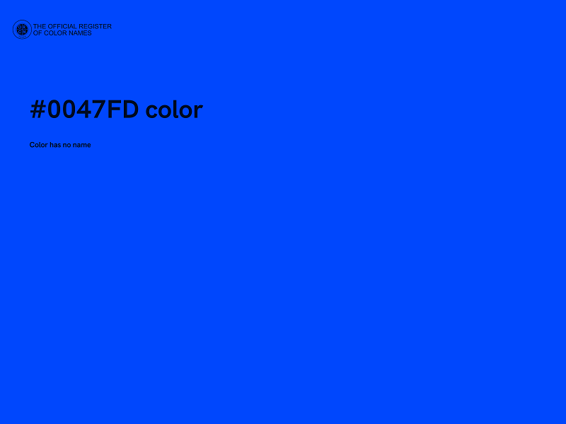 #0047FD color image